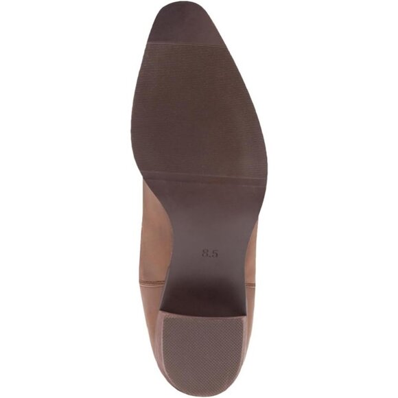 Iuv Cowboy Women Mid Calf Boote Brown Brown Not Water Resistant Pointy Toe - Picture 7 of 8